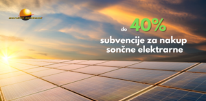 subvencija za sončno elektrarno